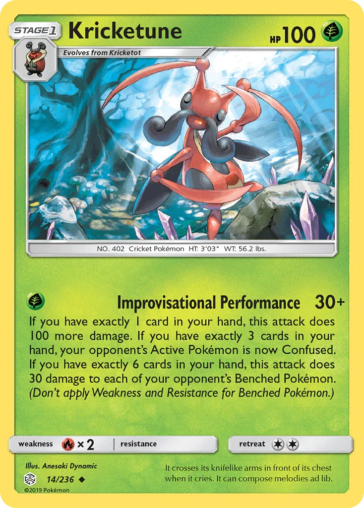 Kricketune (14/236) – Sun & Moon: Cosmic Eclipse | Order Today
