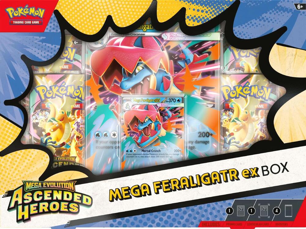 Ascended Heroes - Mega Feraligatr EX Box | Fast Shipping