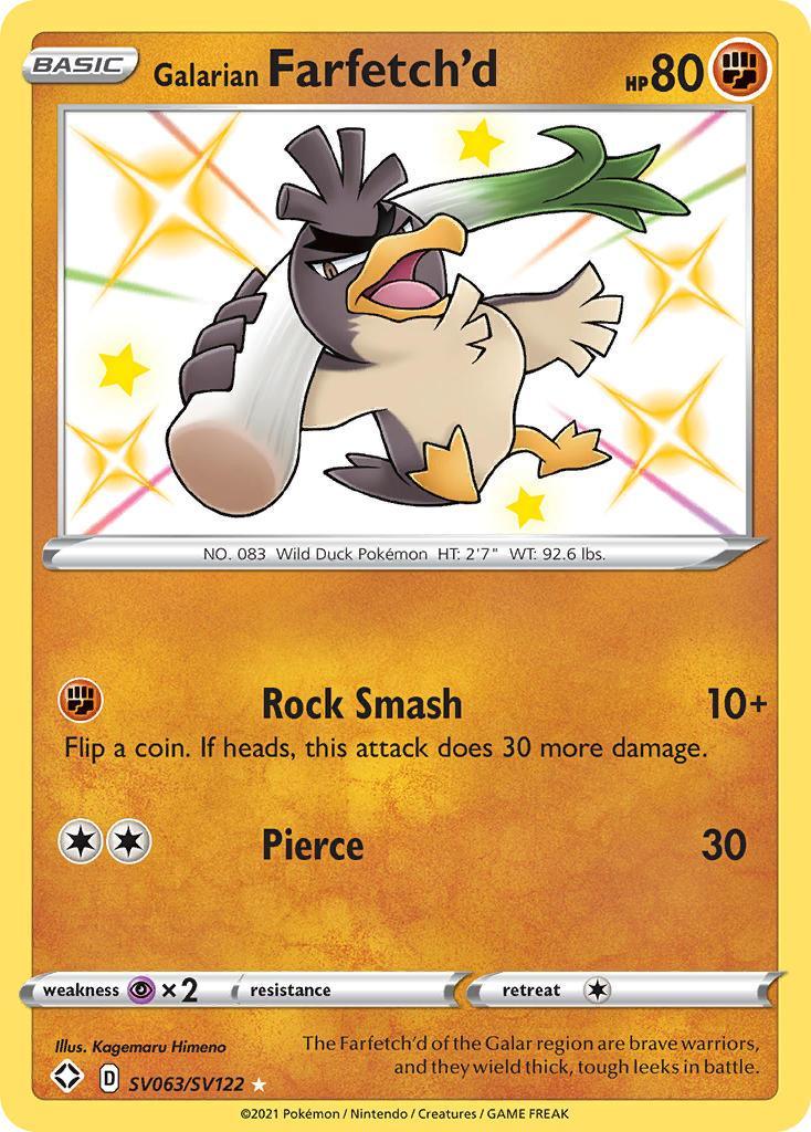 Galarian Farfetch'd (SV063/SV122) – Sword & Shield: Shining Fates | Order Today