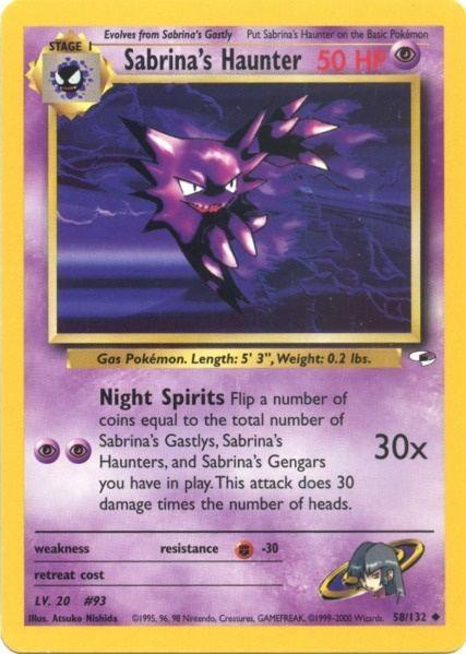 Sabrina's Haunter (58/132) – Gym Heroes Unlimited – For Sale