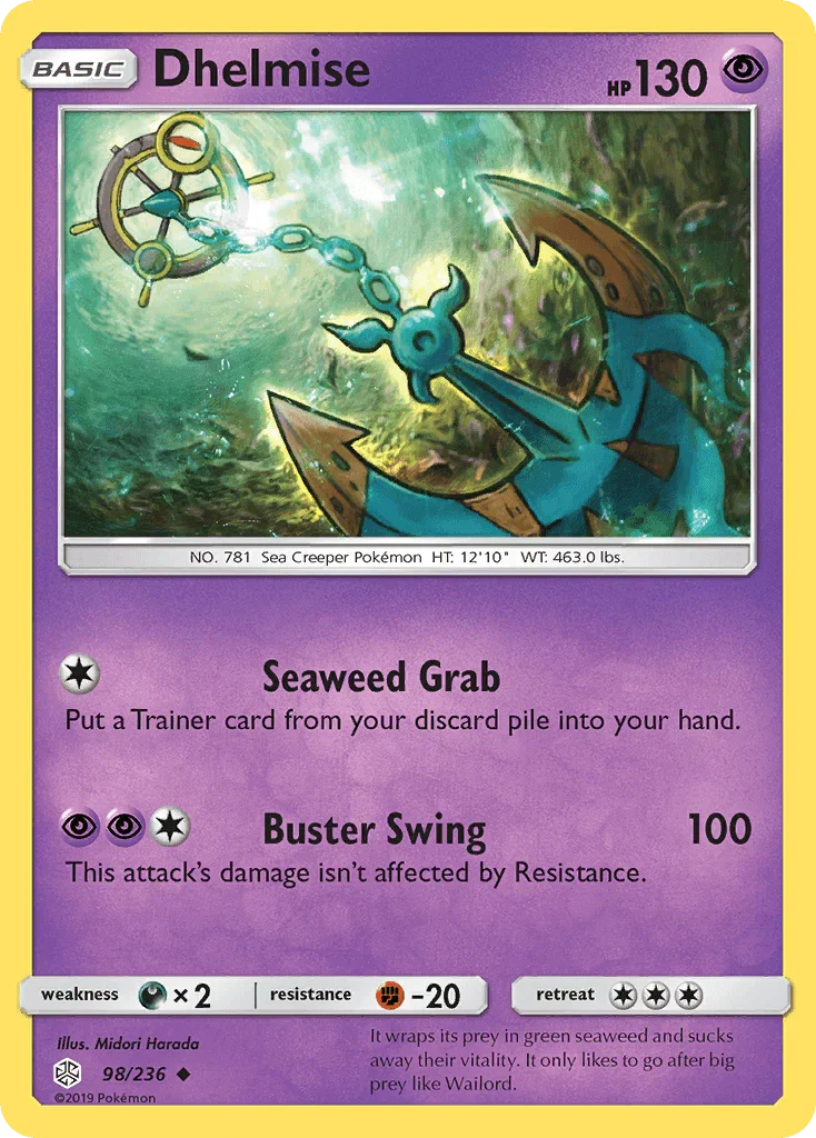 Dhelmise (98/236) – Sun & Moon: Cosmic Eclipse | Buy Online