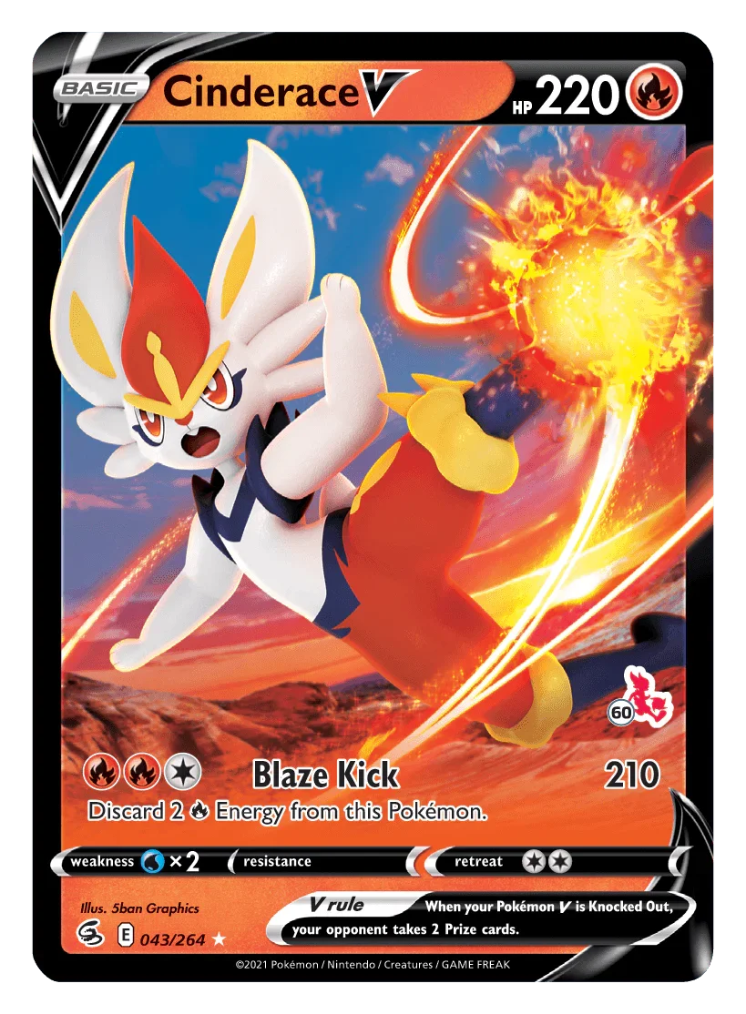Cinderace V (043/264) – Battle Academy 2022 – For Sale