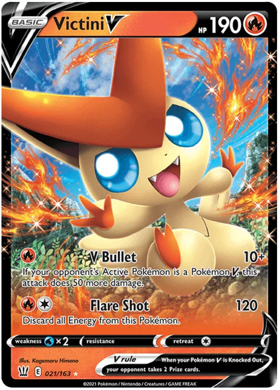 Victini V (021/163) – Sword & Shield: Battle Styles - In Stock Now