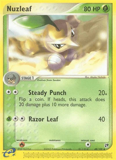 Nuzleaf (48/100) – EX: Sandstorm | Buy Online