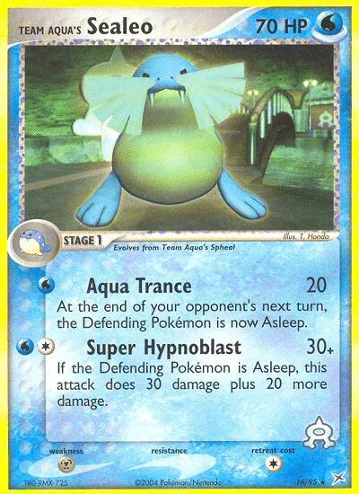 Team Aqua's Sealeo (16/95) – EX: Team Magma vs Team Aqua - Authentic Card