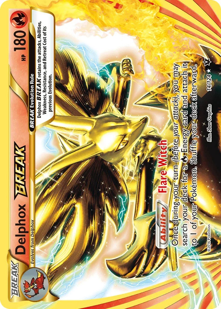 Delphox BREAK (14/124) – XY: Fates Collide | Fast Shipping