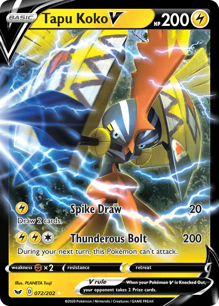 Tapu Koko V (072/202) – Sword & Shield: Base Set | Order Today
