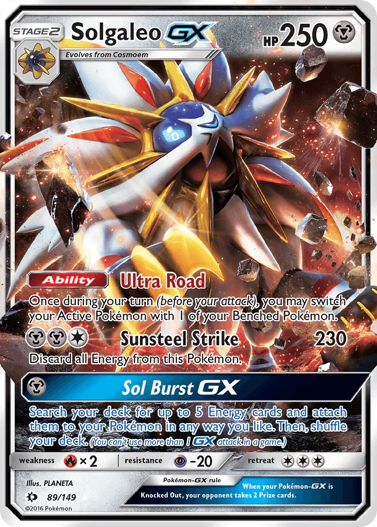 Solgaleo GX (89/149) – Sun & Moon: Base Set – Buy Now
