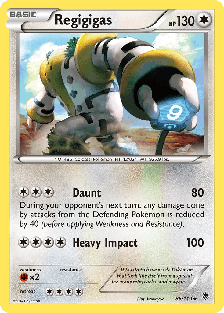 Regigigas (86/119) – XY: Phantom Forces – For Sale