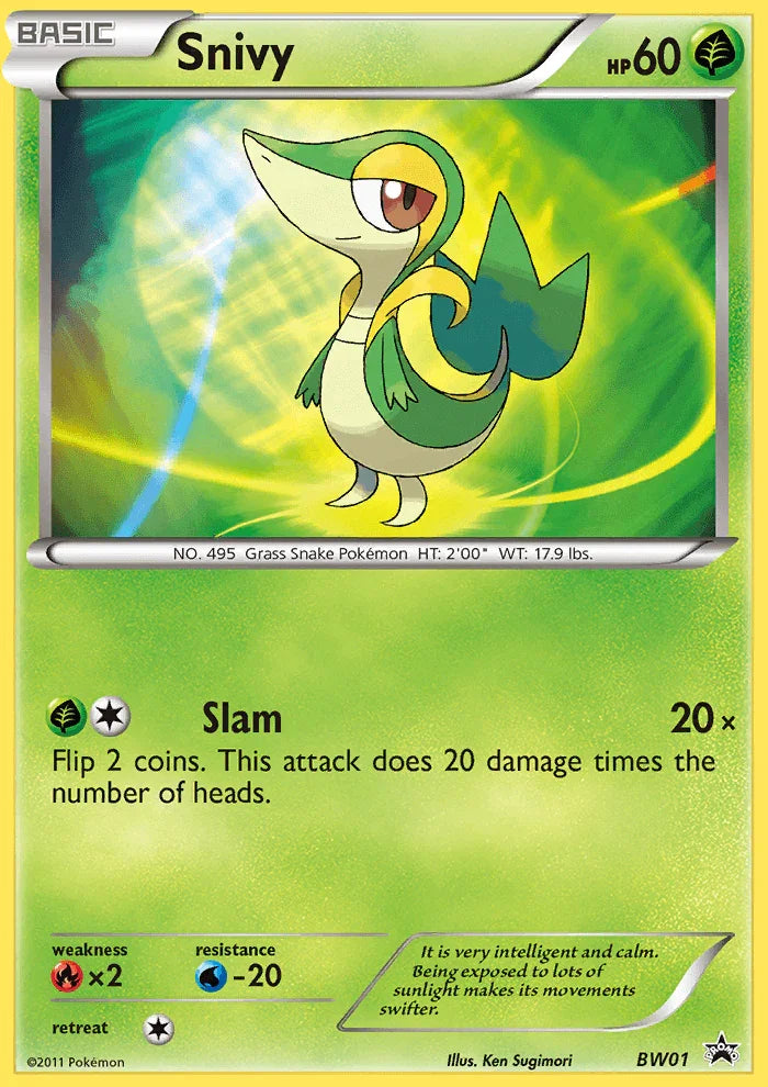 Snivy (BW01) – Black & White: Black Star Promos - In Stock Now