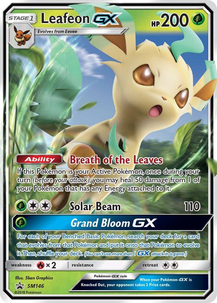 Leafeon GX (SM146) – Sun & Moon: Black Star Promos - Authentic Card