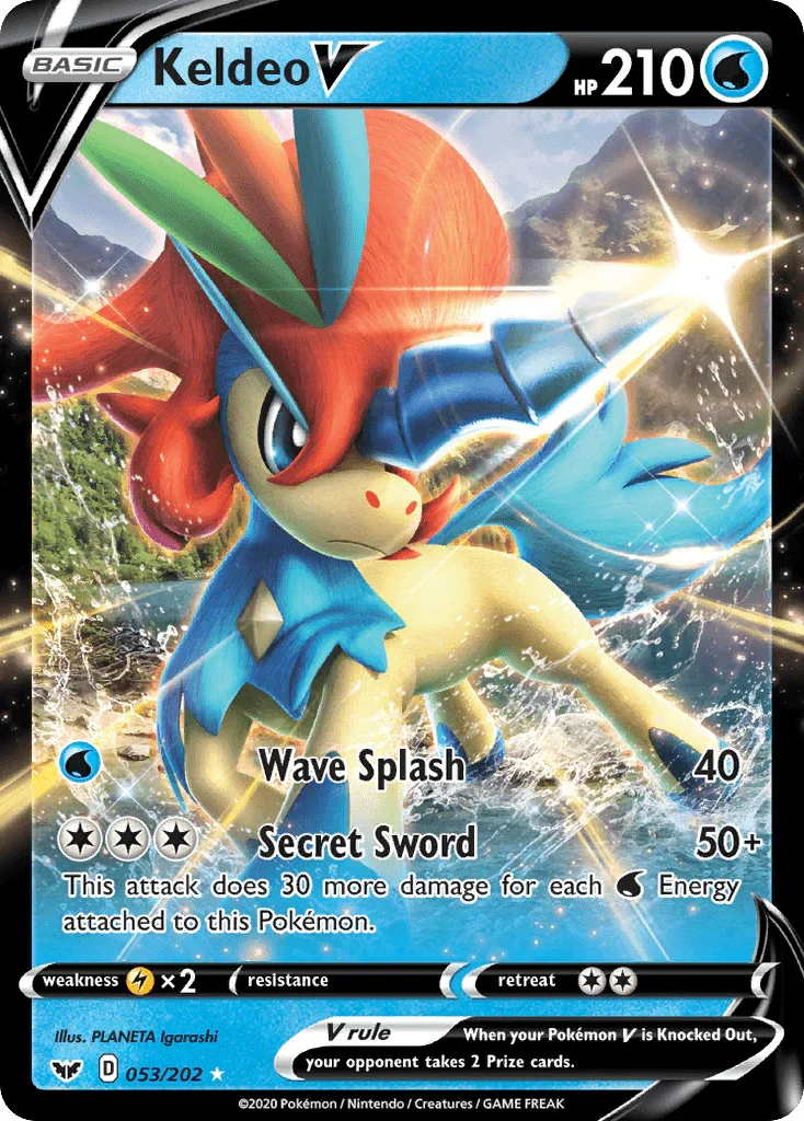 Keldeo V (053/202) – Sword & Shield: Base Set - Shop Now