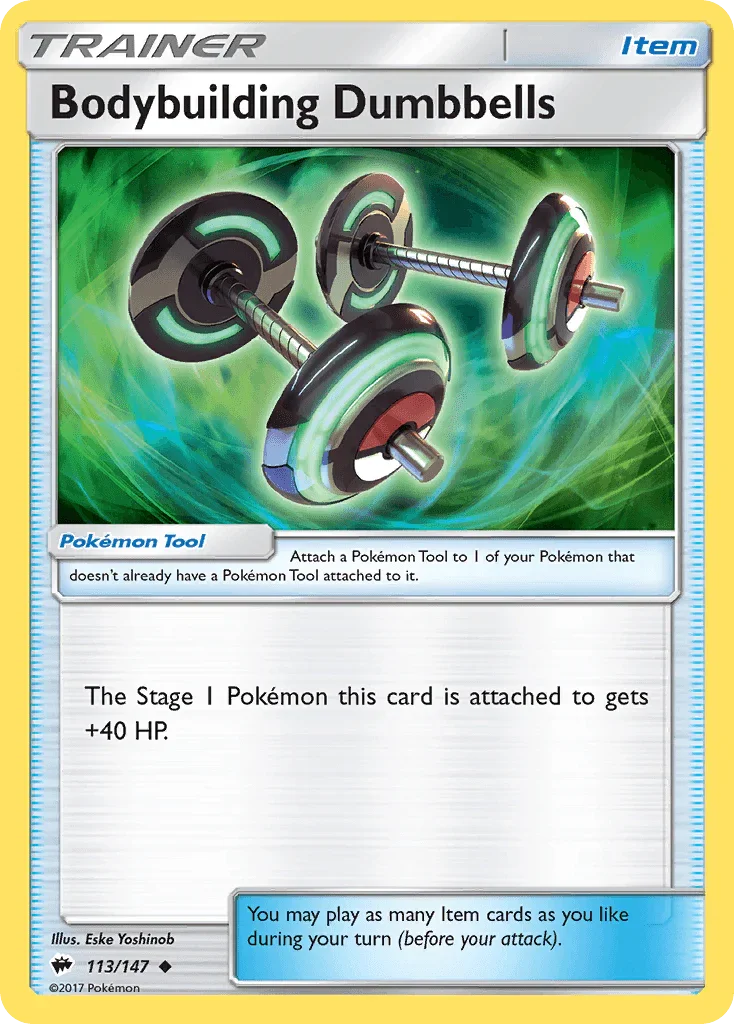 Bodybuilding Dumbbells (113/147) – Sun & Moon: Burning Shadows | Order Today