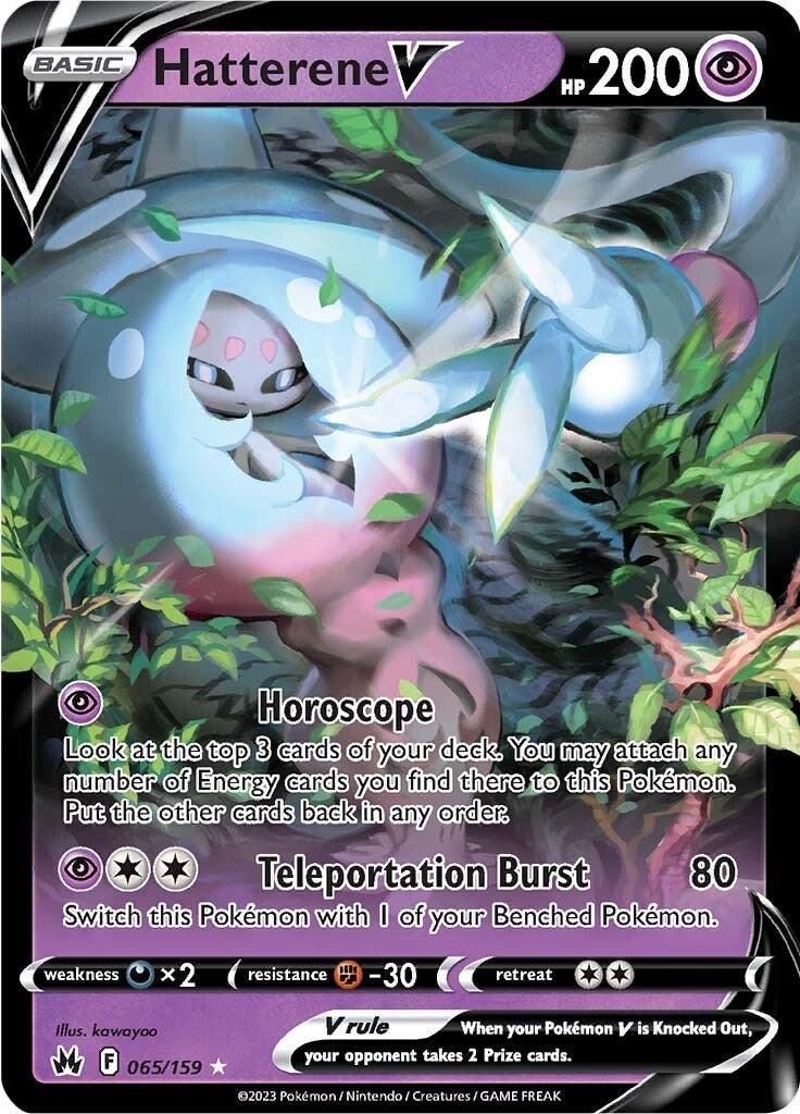 Hatterene V (065/159) – Sword & Shield: Crown Zenith – Buy Now