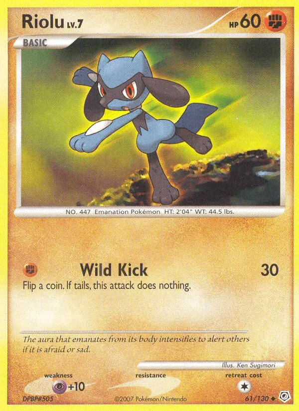 Riolu (61/130) – Diamond & Pearl: Base Set – For Sale