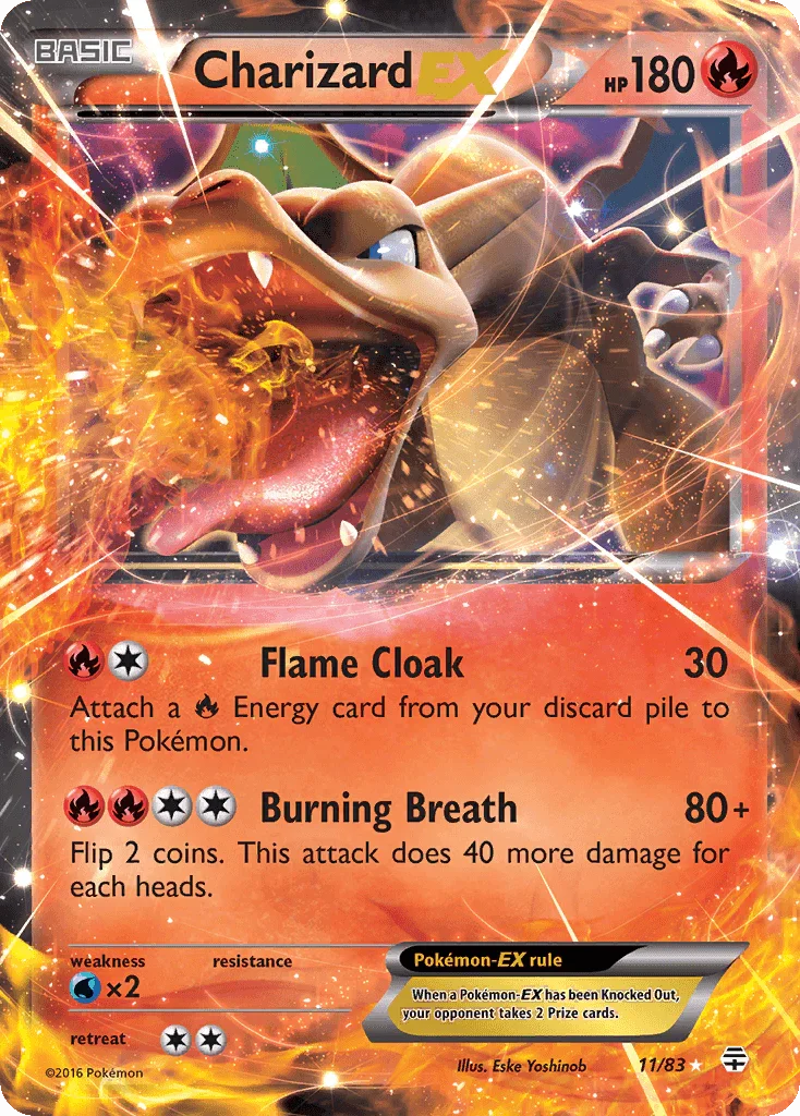 Charizard EX (11/83) – XY: Generations - Authentic Card