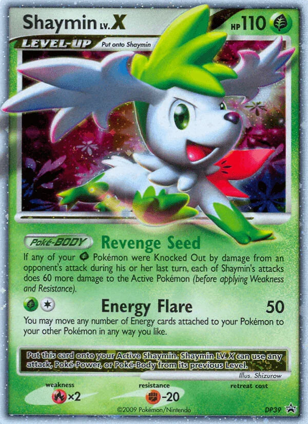 Shaymin LV.X (DP39) – Diamond & Pearl: Black Star Promos – For Sale