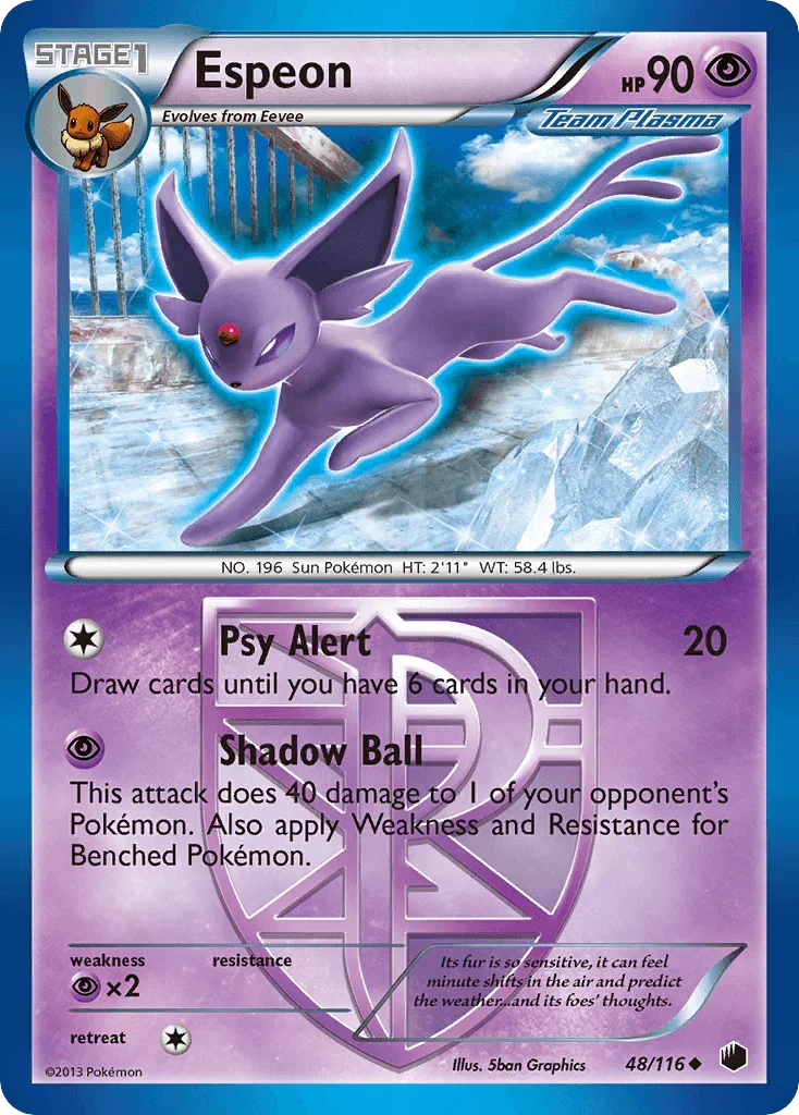 Espeon (48/116) – Black & White: Plasma Freeze | Shop Today