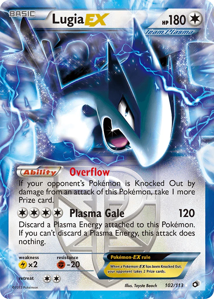 Lugia EX (102/113) – Black & White: Legendary Treasures | Buy Online