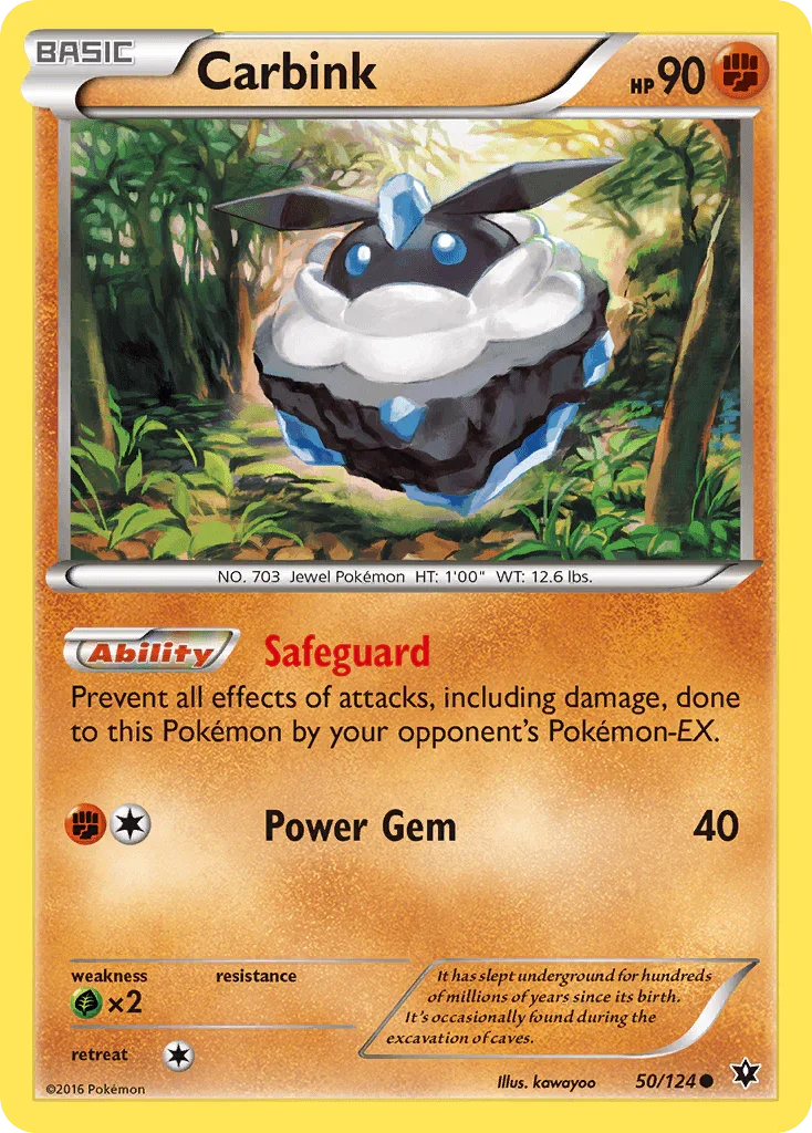 Carbink (50/124) – XY: Fates Collide - Authentic Card