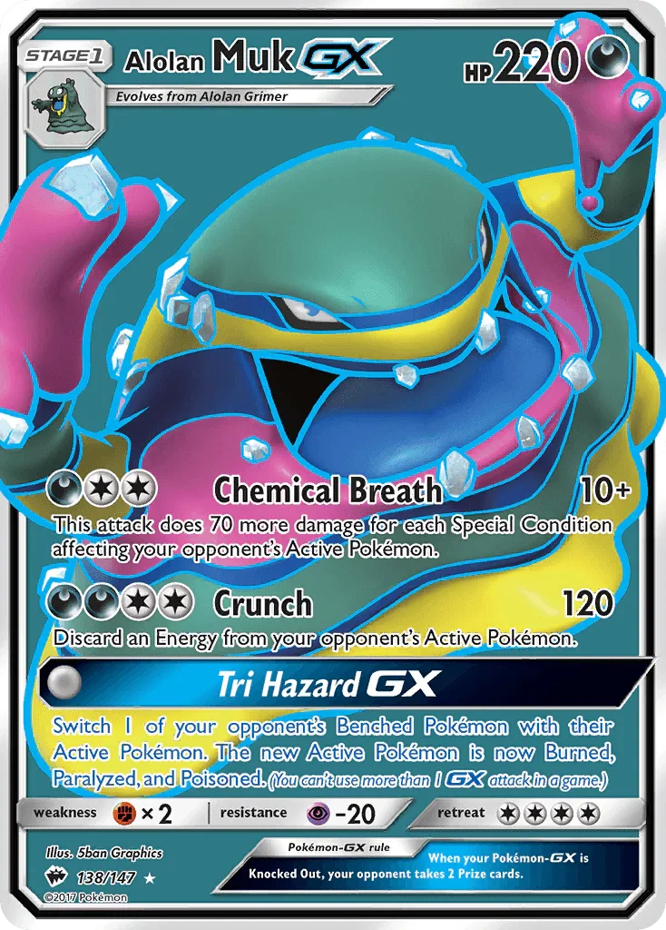 Alolan Muk GX (138/147) – Sun & Moon: Burning Shadows - Shop Now