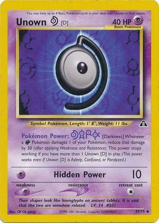 Unown [D] (47/75) – Neo Discovery Unlimited | Order Today