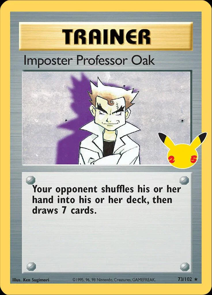 Imposter Professor Oak (73/102) – Celebrations: 25th Anniversary - Classic Collection | Fast Shipping