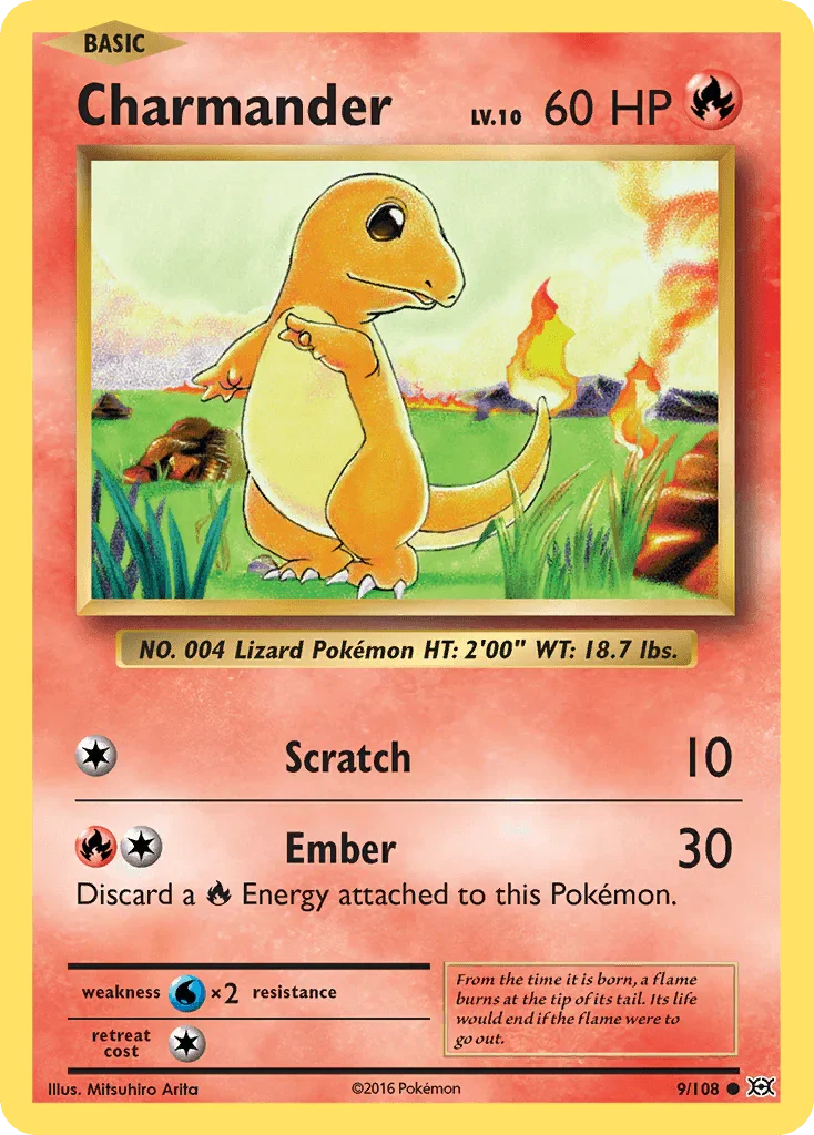 Charmander (9/108) – XY: Evolutions – For Sale