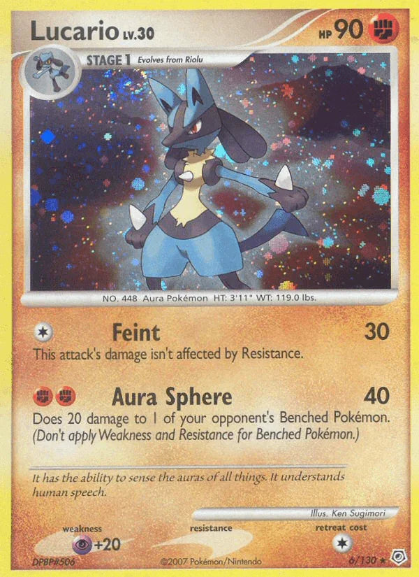 Lucario (6/130) – Diamond & Pearl: Base Set - In Stock Now