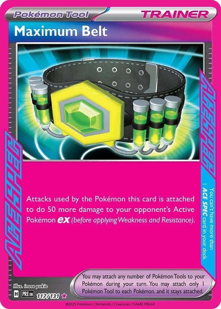 Maximum Belt (117/131) – Scarlet & Violet: Prismatic Evolutions - Shop Now