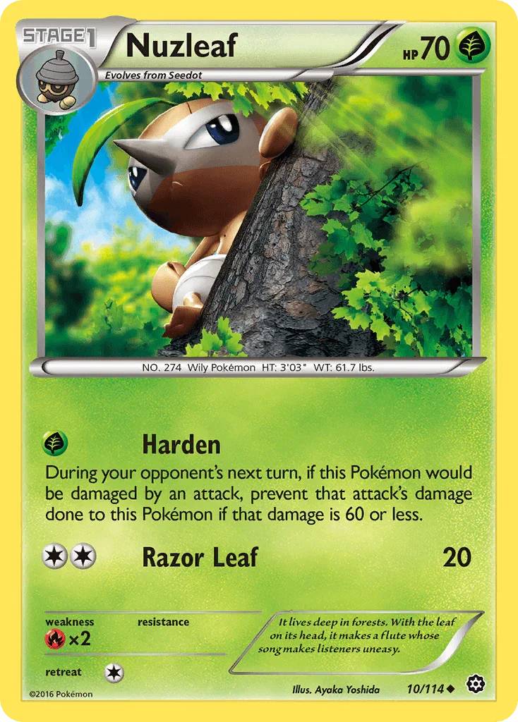 Nuzleaf (10/114) – XY: Steam Siege - Shop Now