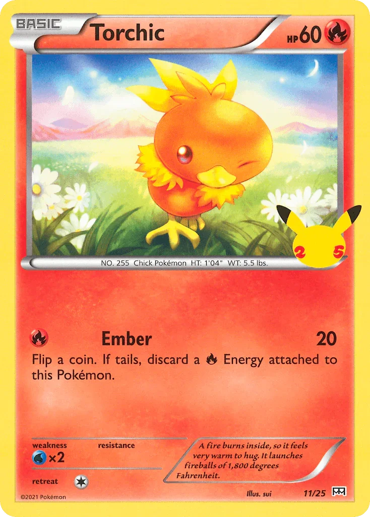 Torchic (11/25) – McDonald's 25th Anniversary | Fast Shipping