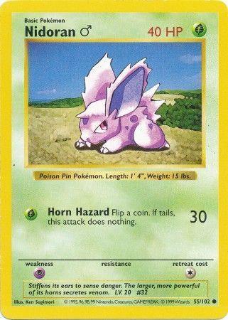 Nidoran (55/102) – Base Set Shadowless Unlimited | Fast Shipping