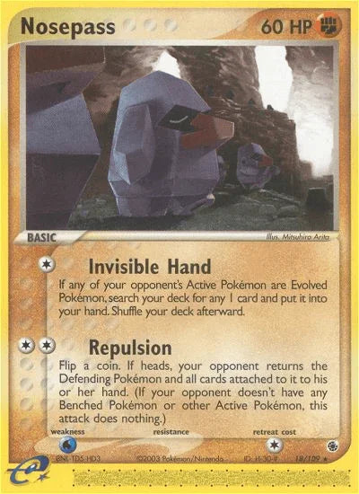 Nosepass (18/109) – EX: Ruby & Sapphire – For Sale