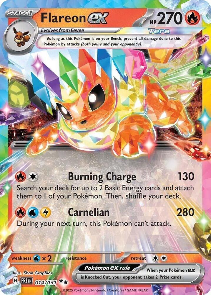 Flareon ex (014/131) – Scarlet & Violet: Prismatic Evolutions – Buy Now