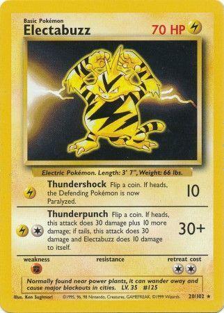Electabuzz (20/102) – Base Set Unlimited - In Stock Now