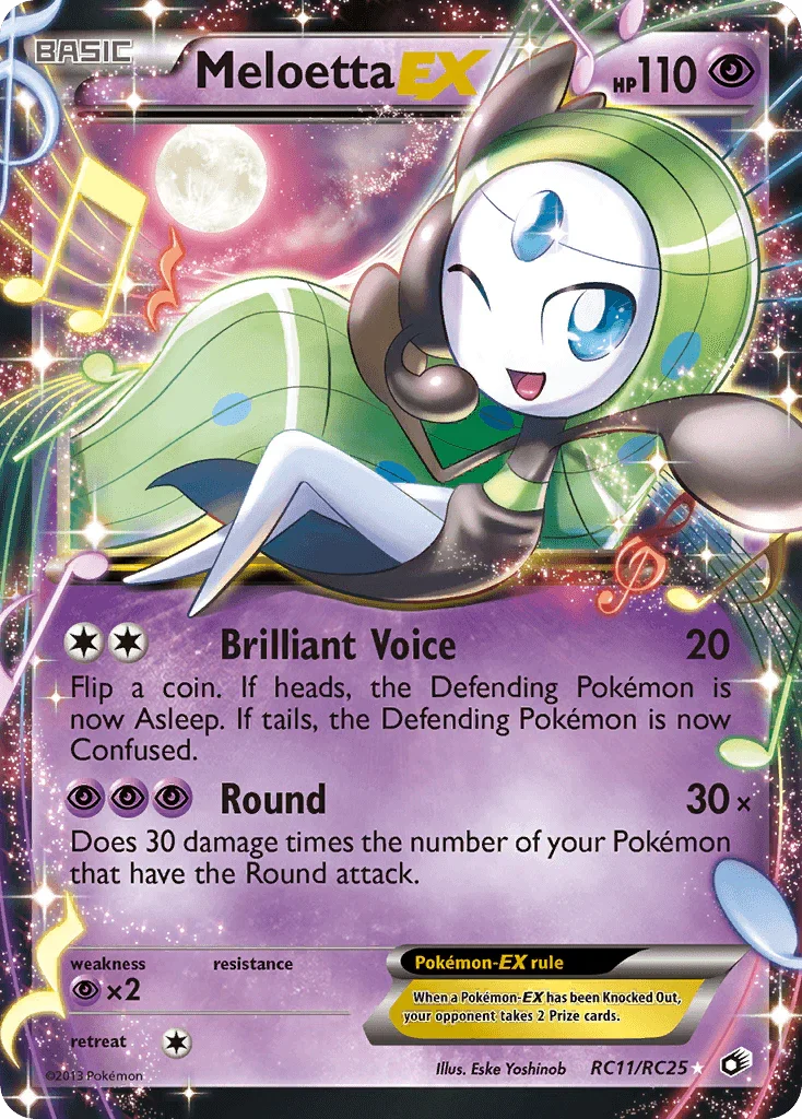 Meloetta EX (RC11/RC25) – Black & White: Legendary Treasures - Shop Now