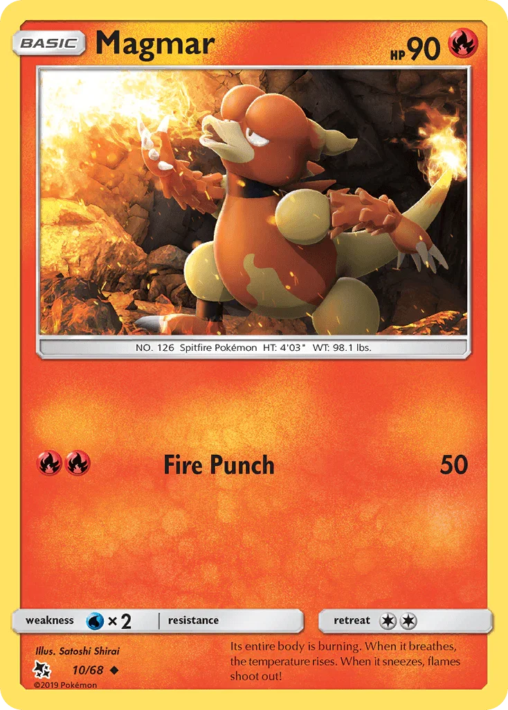 Magmar (10/68) – Sun & Moon: Hidden Fates - In Stock Now