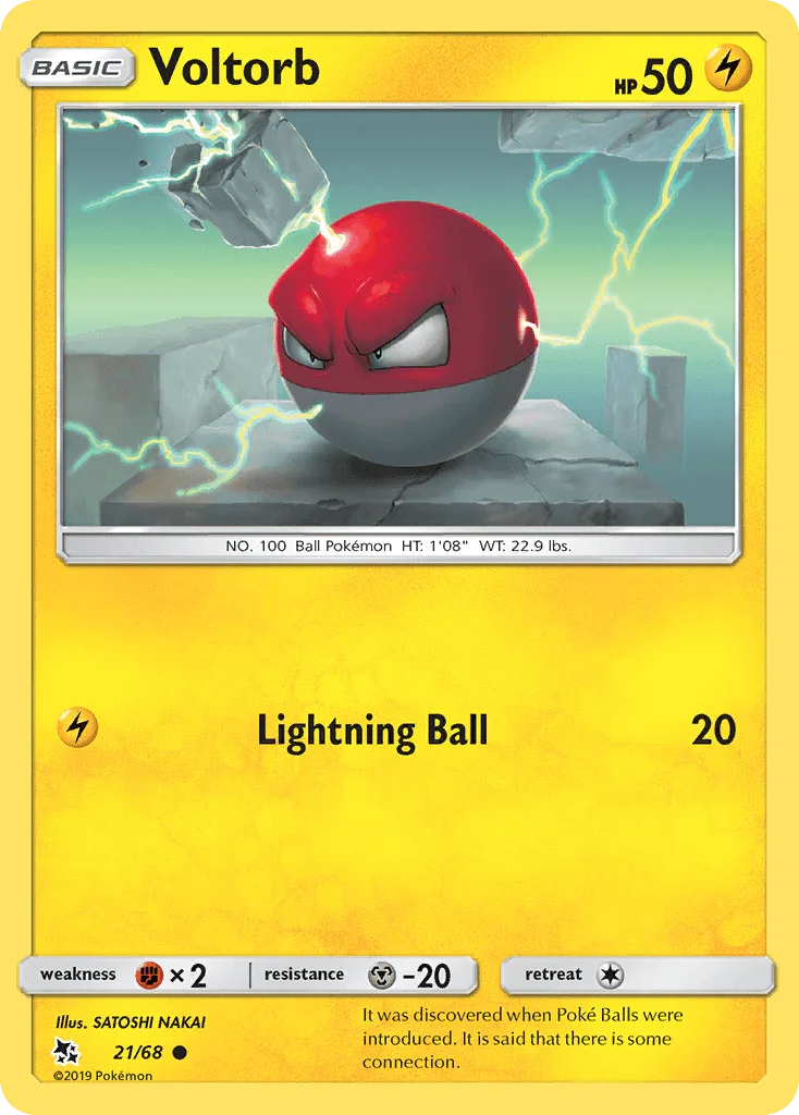 Voltorb (21/68) – Sun & Moon: Hidden Fates – For Sale
