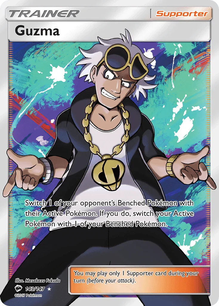 Guzma (143/147) – Sun & Moon: Burning Shadows – For Sale