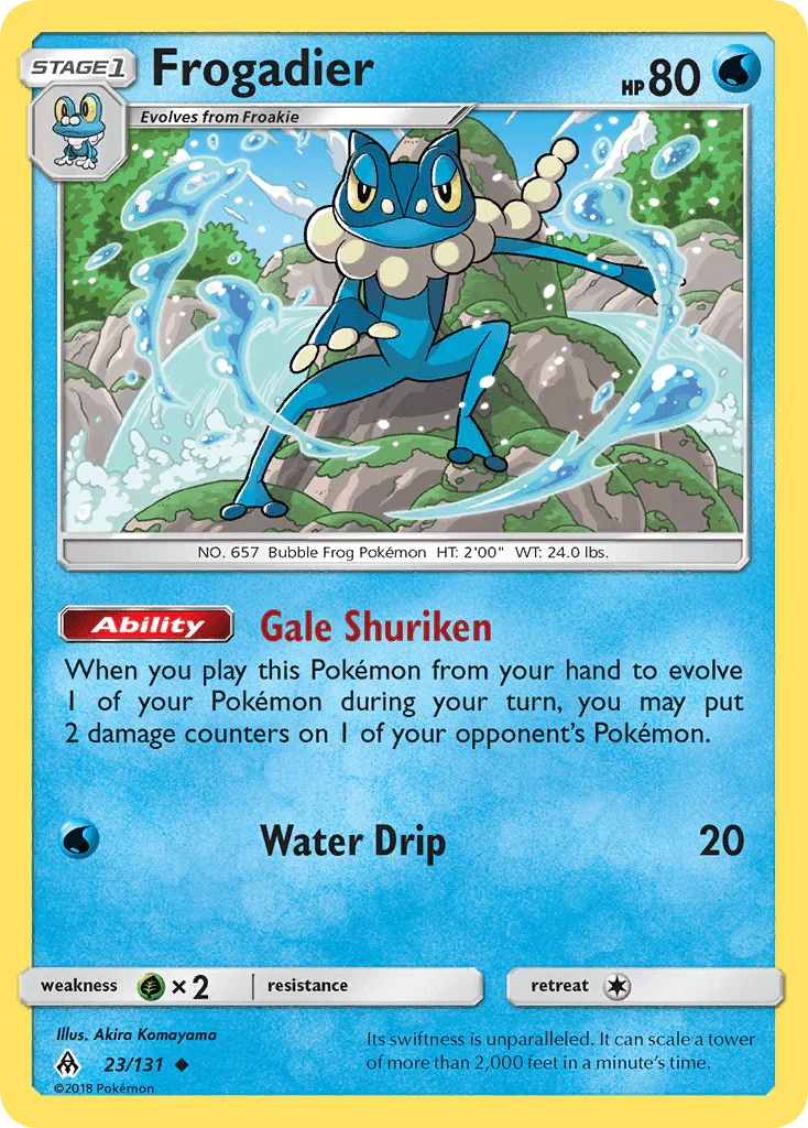 Frogadier (23/131) – Sun & Moon: Forbidden Light | Buy Online