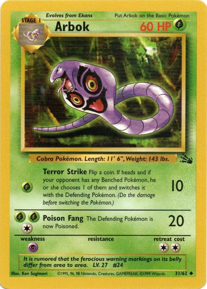 Arbok (31/62) – Fossil Unlimited | Buy Online