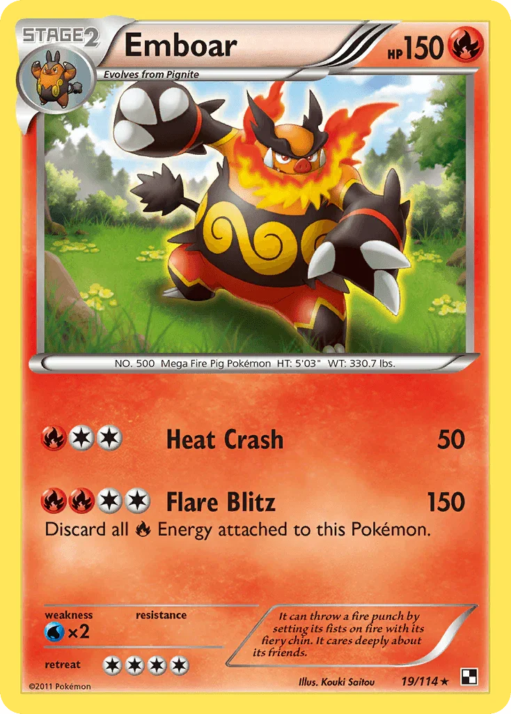 Emboar (19/114) – Black & White: Base Set | Order Now