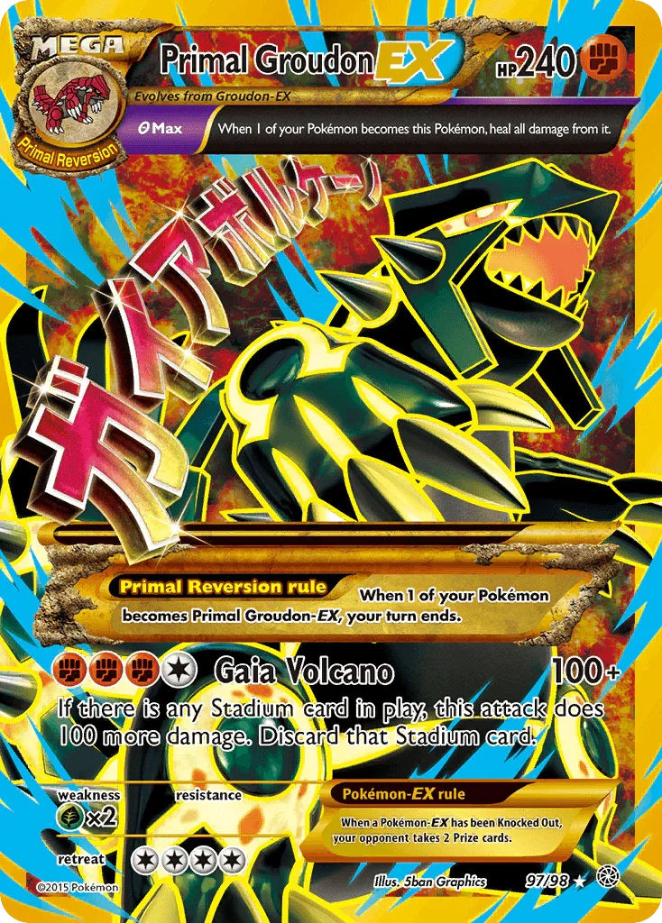 Primal Groudon EX (97/98) – XY: Ancient Origins | Shop Today