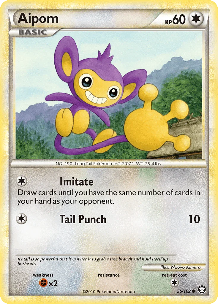 Aipom (55/102) – HeartGold & SoulSilver: Triumphant - Shop Now