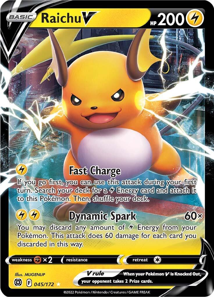 Raichu V (045/172) – Sword & Shield: Brilliant Stars - Shop Now
