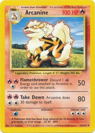 Arcanine (23/102) – Base Set Unlimited | Fast Shipping