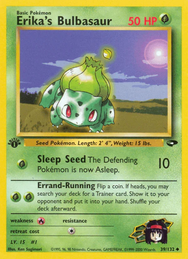 Erika's Bulbasaur (39/132) – Gym Challenge 1st Edition | Shop Today
