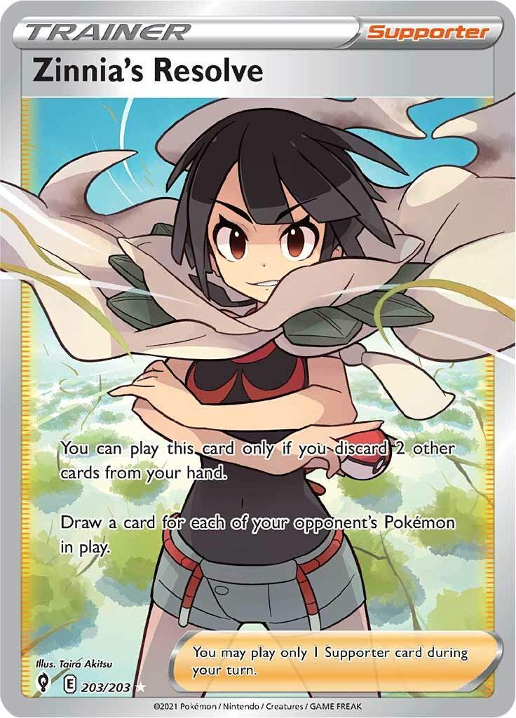 Zinnia's Resolve (203/203) – Sword & Shield: Evolving Skies - In Stock Now