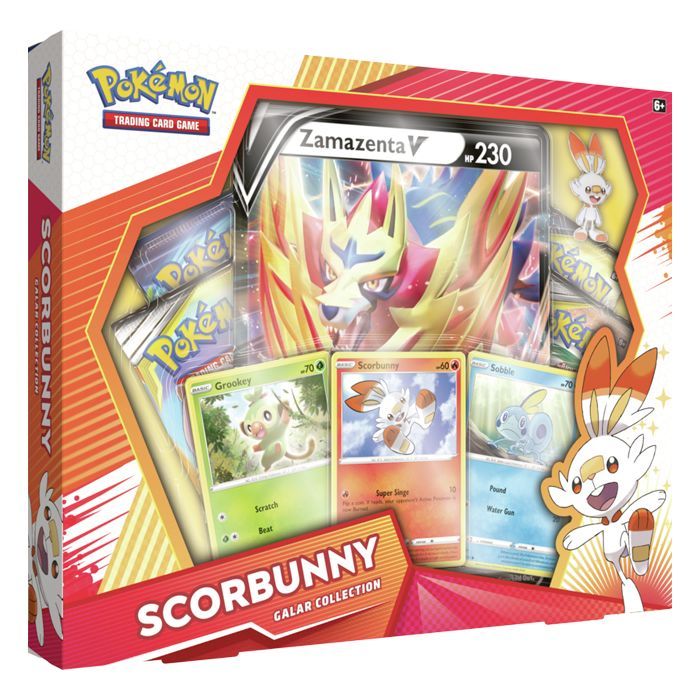 Sword & Shield - Galar Collection Scorbunny - with Zamazenta V | Fast Shipping